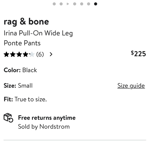 Rag & Bone Irene pull on wide leg pants - Picture 9 of 10